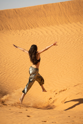 Pantalon Martine Or Noir