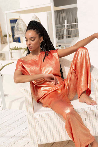 Pantalon Martine Orange