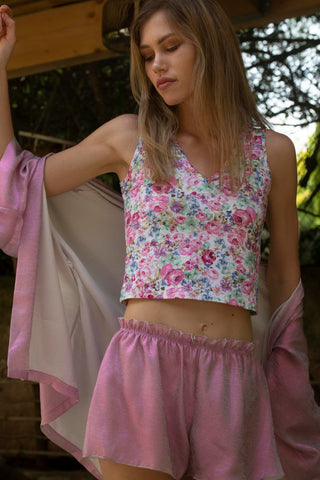 Short Cloé Rose Pivoine