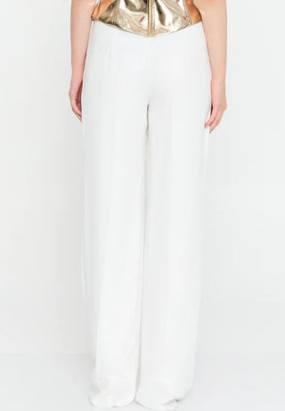 PANTALON AYA FLUIDE BLANC
