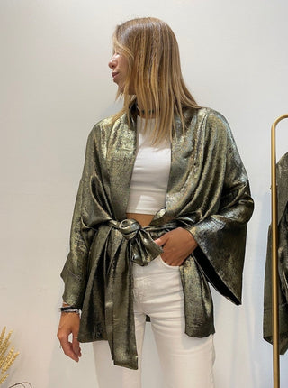 Kimono Alicia oro nero